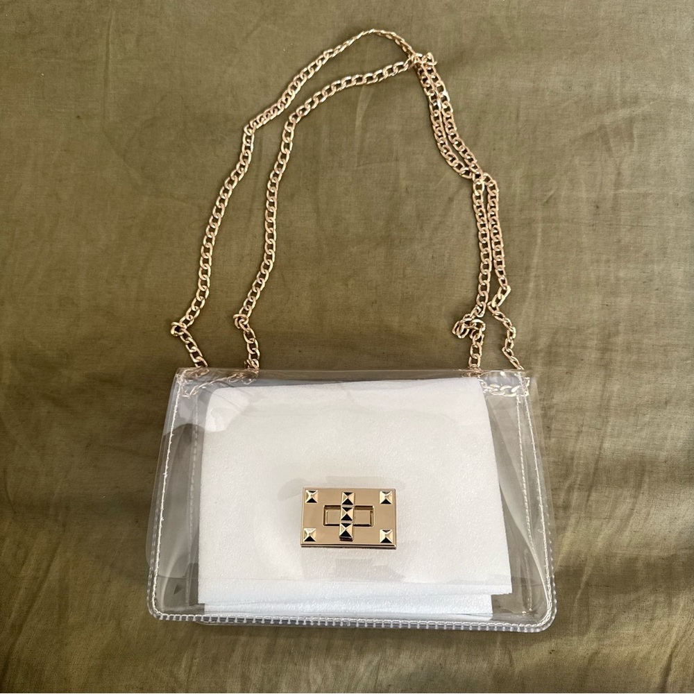 Clear chain crossbody/shoulder bag